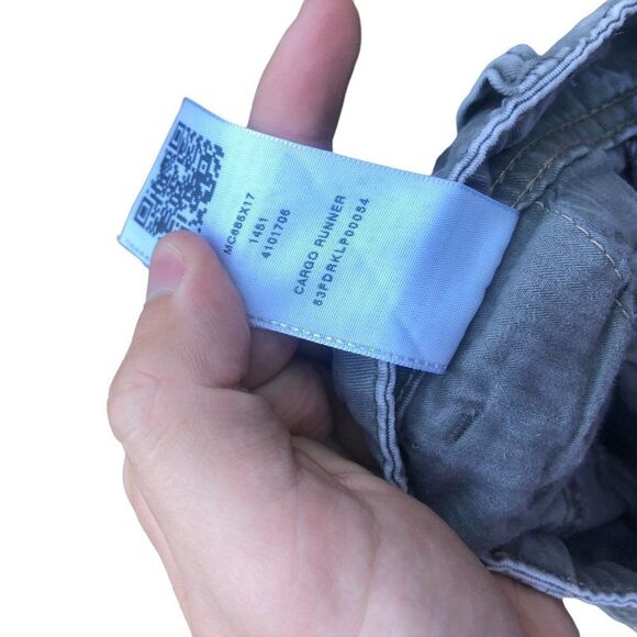 RARE True Religion Jeans Size 33 Cargo Runner Gray - Picture 5 of 11